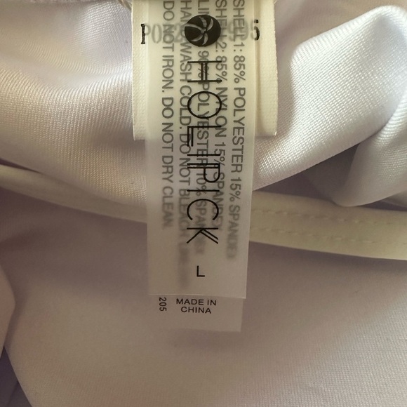 HOLIPICK Black One Piece One Shoulder Pull On Large Bathing Suit BNWT - Picture 6 of 6